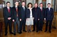Le Conseil-exécutif nouvellement élu : Andreas Rickenbacher, Bernhard Pulver, Werner Luginbühl, Barbara Egger-Jenzer, Philippe Perrenoud, Urs Gasche, Hans-Jürg Käser (oid)