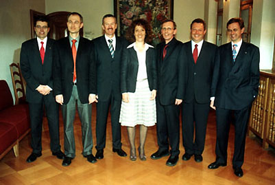 Andreas Rickenbacher, Bernhard Pulver, Werner Luginbühl, Barbara Egger-Jenzer, Philippe Perrenoud, Urs Gasche, Hans-Jürg Käser (Photo: Hansueli Trachsel)