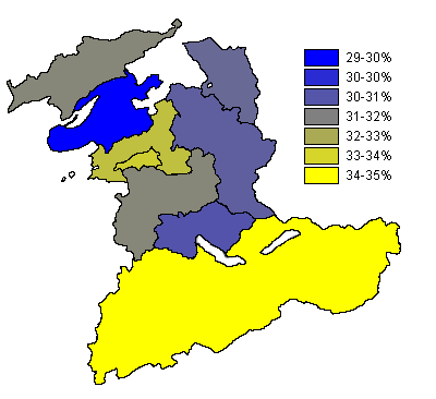 Grosser Rat: Wahlbeteiligung in den Wahlkreisen