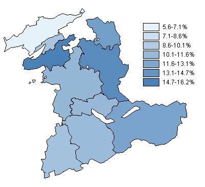 Parts de suffrages exprims 2015 BDP/PBD